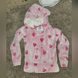Girls Plush Pullover Hoodie, Size 5/6